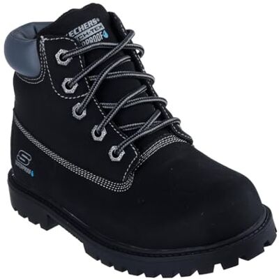Skechers Power Reach Lumber Boots Bottes d'extérieur imperméables et confortables pour enfant 15,2 cm, Noir, 32 EU Skechers Power Reach Lumber Boots Bottes d'extérieur imperméables et confortables pour enfant 15,2 cm, Noir, 32 EU