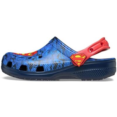 Crocs Sabot classique à paillettes pour femme, superman, 20.5 EU Crocs Sabot classique à paillettes pour femme, superman, 20.5 EU