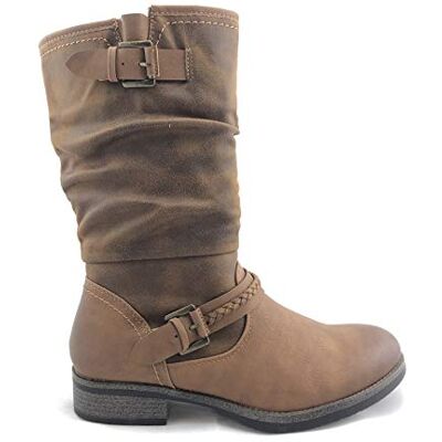 Rieker 98860 Femme Bottes hautes, marron, 38 EU Rieker 98860 Femme Bottes hautes, marron, 38 EU
