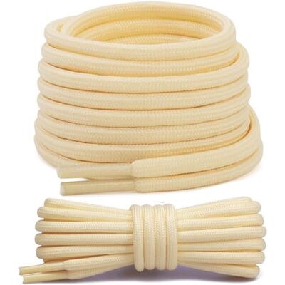 Stepace 2 Paires Lacets Ronds 4,5 mm Lacets Renforcés et Résistants pour Bottines, Chaussures de Randonnée, Chaussures de Travail, Chaussures de Marche Ivory 120 Stepace 2 Paires Lacets Ronds 4,5 mm Lacets Renforcés et Résistants pour Bottines, Chaussures de Randonnée, Chaussures de Travail, Chaussures de Marche Ivory 120