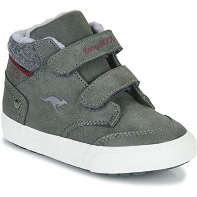KangaROOS Kavu Primo V Mixte enfant Basket, Gris acier rouge, 28 EU KangaROOS Kavu Primo V Mixte enfant Basket, Gris acier rouge, 28 EU