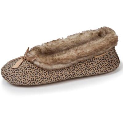Isotoner Chaussons pantoufles Ballerines femme semelle ultra-souple, confortables, semelle à mémoire de forme,, Léopard, 37/38 EU Isotoner Chaussons pantoufles Ballerines femme semelle ultra-souple, confortables, semelle à mémoire de forme,, Léopard, 37/38 EU