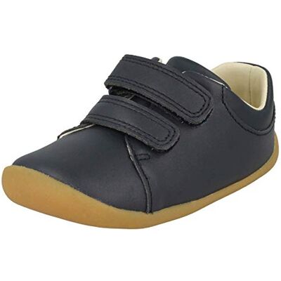 Clarks Roamer Craft T Childrens Navy Leather, 2 Clarks Roamer Craft T Childrens Navy Leather, 2