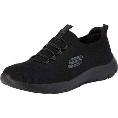 Skechers Femme Summits Top Player Espadrilles, Black Knit/Trim, 35 EU Skechers Femme Summits Top Player Espadrilles, Black Knit/Trim, 35 EU