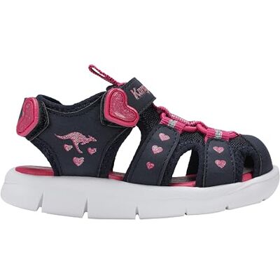 KangaROOS Sandales K-Mini unisexes pour enfant, Dk Navy Daisy Pink, 23 EU KangaROOS Sandales K-Mini unisexes pour enfant, Dk Navy Daisy Pink, 23 EU