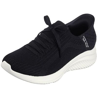 Skechers Baskets Ultra Flex 3.0 Brilliant Path pour femme, Bordure blanche en tricot noir., 40 EU Skechers Baskets Ultra Flex 3.0 Brilliant Path pour femme, Bordure blanche en tricot noir., 40 EU