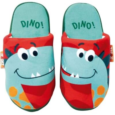 SaoTi Chaussons de maison enfant dinosaures Pantoufles en coton antidérapantes Semelle souple, Bleu et rouge, 28/29 EU large SaoTi Chaussons de maison enfant dinosaures Pantoufles en coton antidérapantes Semelle souple, Bleu et rouge, 28/29 EU large