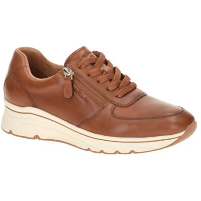 Tamaris Baskets pour femme, 1-23711-42, en cuir cognac, 40 EU Tamaris Baskets pour femme, 1-23711-42, en cuir cognac, 40 EU
