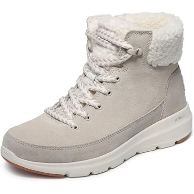 Skechers Bottes d'hiver pour femmes de neige, Taupe, 40 EU Skechers Bottes d'hiver pour femmes de neige, Taupe, 40 EU