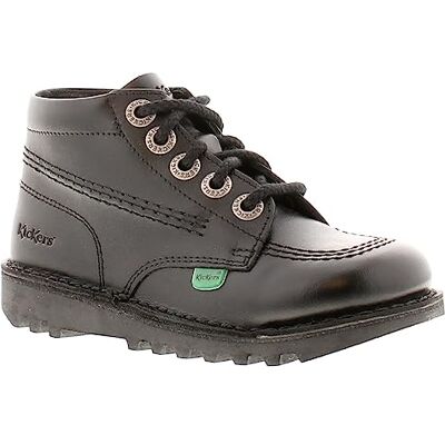 Kickers Hi Zip, Chaussures d'école Mixte Enfant, Noir, 31 EU Kickers Hi Zip, Chaussures d'école Mixte Enfant, Noir, 31 EU