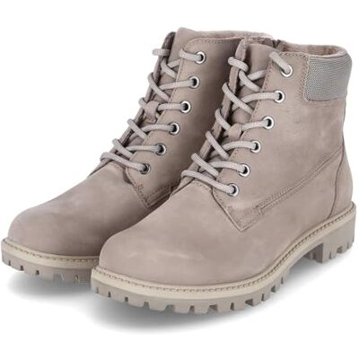 Tamaris Bottes à lacets pour femme, taupe, 37 EU Tamaris Bottes à lacets pour femme, taupe, 37 EU