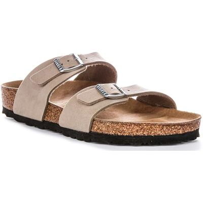 Birkenstock Mules Sydney pour femme, en synthétique, souple, végétalien, Gris taupe., 41 EU Birkenstock Mules Sydney pour femme, en synthétique, souple, végétalien, Gris taupe., 41 EU