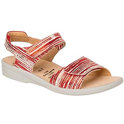 Ganter Sonnica-E Sandales Velcro pour femme, rouge, 36 EU étroit Ganter Sonnica-E Sandales Velcro pour femme, rouge, 36 EU étroit