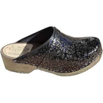 MB Clogs Sabots suédois originaux pour hommes noirs avec semelle en PU, Noir, 42 EU MB Clogs Sabots suédois originaux pour hommes noirs avec semelle en PU, Noir, 42 EU