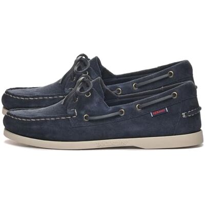 Sebago Chaussure de bateau Portland Flesh out Bleu marine en daim 781111W 908 Taille, bleu, 38 EU Sebago Chaussure de bateau Portland Flesh out Bleu marine en daim 781111W 908 Taille, bleu, 38 EU