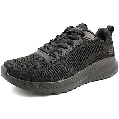 Skechers Bobs Squad Chaos Face Off Baskets pour femme, Bordure tricotée noire, 39 EU Skechers Bobs Squad Chaos Face Off Baskets pour femme, Bordure tricotée noire, 39 EU