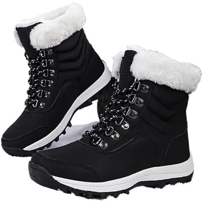 WJLYDM Bottes de neige pour femme Bottes d'hiver en peluche épaisse Chaussures tendance Chaudes et épaisses Antidérapantes Chaussures en coton (noir-2, 36) WJLYDM Bottes de neige pour femme Bottes d'hiver en peluche épaisse Chaussures tendance Chaudes et épaisses Antidérapantes Chaussures en coton (noir-2, 36)