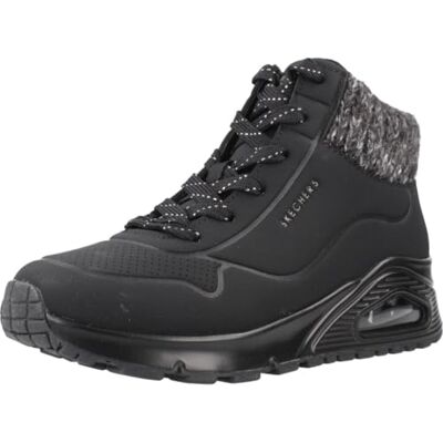 Skechers Uno Gen1 BottineFille Mousse à mémoire de forme décontractée refroidie par air, semelle intermédiaire Skech-Air visible, lacets Skechers Uno Gen1 BottineFille Mousse à mémoire de forme décontractée refroidie par air, semelle intermédiaire Skech-Air visible, lacets