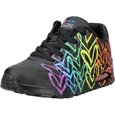 Skechers Un- Full of Love, Baskets Femmes, Noir/Multicolore, 41 EU Skechers Un- Full of Love, Baskets Femmes, Noir/Multicolore, 41 EU