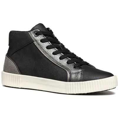 Geox Baskets D Blomiee D pour femme, Black Dk Grey, 35 EU Geox Baskets D Blomiee D pour femme, Black Dk Grey, 35 EU