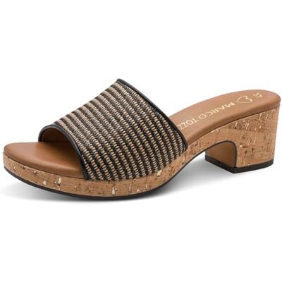 MARCO TOZZI Pantolette 2-27260-46 Chaussons pour femme, peigne noir, 38 EU MARCO TOZZI Pantolette 2-27260-46 Chaussons pour femme, peigne noir, 38 EU