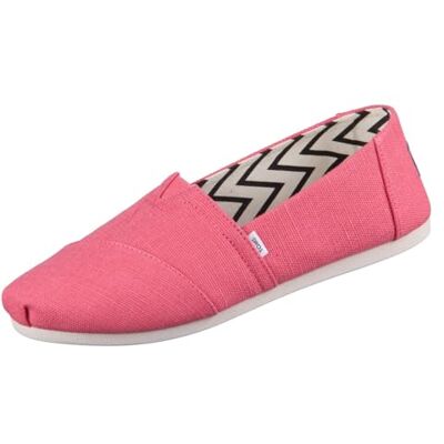 TOMS Mocassins plats Alpargata pour femme, Toile Heritage rose coquillage, 37 EU TOMS Mocassins plats Alpargata pour femme, Toile Heritage rose coquillage, 37 EU