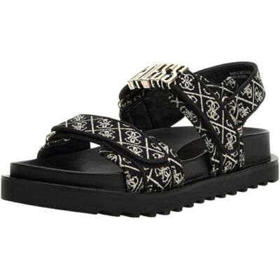 GUESS Sandalo Donna Nero/Oro Fl6fbs-fal03 GUESS Sandalo Donna Nero/Oro Fl6fbs-fal03