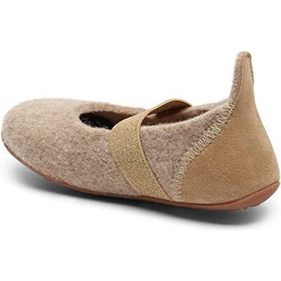 Bisgaard Filles Wool Ballet Flat, nougat, 30 EU Bisgaard Filles Wool Ballet Flat, nougat, 30 EU