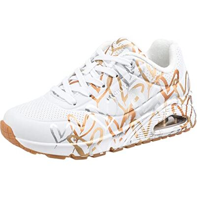 Skechers Uno-metallic Love Femme Basket, Blanc, 38 EU Skechers Uno-metallic Love Femme Basket, Blanc, 38 EU