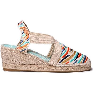 Toni Castell Espadrilles valenciennes multicolores pour femme, multicolore, 38 EU Toni Castell Espadrilles valenciennes multicolores pour femme, multicolore, 38 EU
