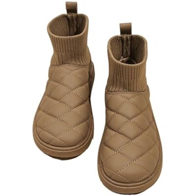 GIJMZY Bottes de Neige Femmes Simple Solide Imperméable Neige Bottes Femmes Intérieur Extérieur Hiver À La Maison Chaud Coton Bateau Talon Plat Femme Chaussures Botas, kaki, 33 EU GIJMZY Bottes de Neige Femmes Simple Solide Imperméable Neige Bottes Femmes Intérieur Extérieur Hiver À La Maison Chaud Coton Bateau Talon Plat Femme Chaussures Botas, kaki, 33 EU