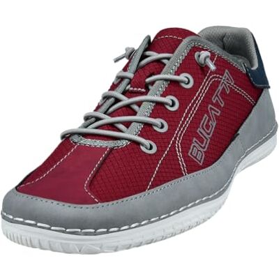 bugatti Chaussures d'affaires à lacets pour homme, Dark Red Grey 3115, 44 EU bugatti Chaussures d'affaires à lacets pour homme, Dark Red Grey 3115, 44 EU