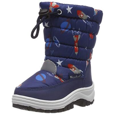 Playshoes Bottes d'hiver doublées avec doublure intérieure Classic Mixte enfant Sneeuwschoenen, Marine Espace, 26/27 EU Playshoes Bottes d'hiver doublées avec doublure intérieure Classic Mixte enfant Sneeuwschoenen, Marine Espace, 26/27 EU
