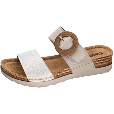 Fischer Markenschuh Fischer Ina Chaussons plats pour femme Argenté 37 EU, argenté, 37 EU Fischer Markenschuh Fischer Ina Chaussons plats pour femme Argenté 37 EU, argenté, 37 EU