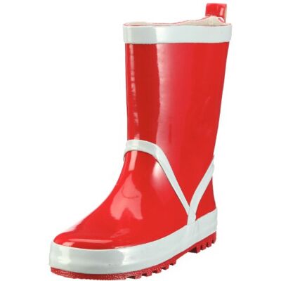 Playshoes Pluie Basic, Bottes en Caoutchouc Naturel Mixte Enfant, Rouge Rot 8, 26/27 EU Playshoes Pluie Basic, Bottes en Caoutchouc Naturel Mixte Enfant, Rouge Rot 8, 26/27 EU