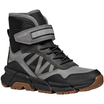 Geox J Flexyper Plus Bottes de neige pour garçon Gris/noir Pointure 43, Noir/gris, 10 UK Child Geox J Flexyper Plus Bottes de neige pour garçon Gris/noir Pointure 43, Noir/gris, 10 UK Child