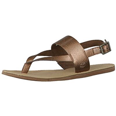 Timberland Carolista Ankle Thong, Sandales Femme, Marron Md Brown Metallic, 39.5 EU Timberland Carolista Ankle Thong, Sandales Femme, Marron Md Brown Metallic, 39.5 EU