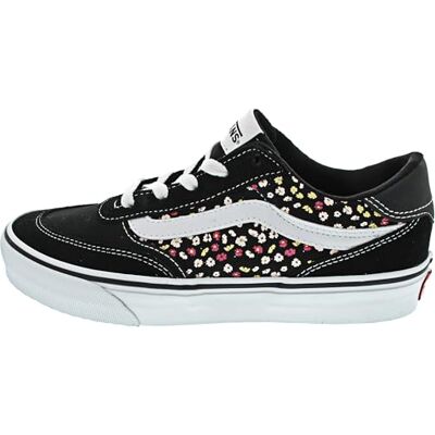 Vans Brooklyn Baskets en daim pour homme Noir/blanc, Daim et fleurs noires, 34.5 EU Vans Brooklyn Baskets en daim pour homme Noir/blanc, Daim et fleurs noires, 34.5 EU