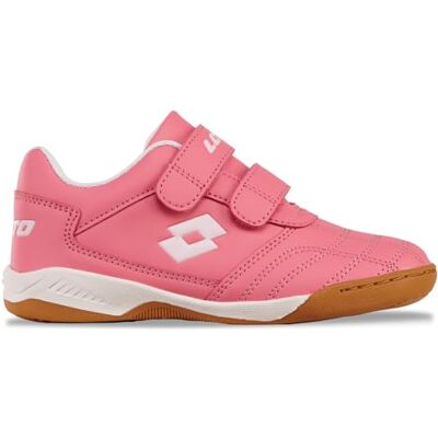 Chaussures indoor pour enfants Lotto - Rose blanc - Sportives, Semelle non marquante Chaussures indoor pour enfants Lotto - Rose blanc - Sportives, Semelle non marquante
