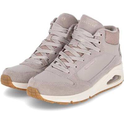 Skechers 177181 TPE Bottes à lacets en cuir et synthétique pour femme Beige, beige, 38 EU Skechers 177181 TPE Bottes à lacets en cuir et synthétique pour femme Beige, beige, 38 EU