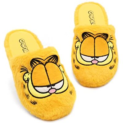 Garfield Chaussons unisexes pour adultes Motif chat tigré paresseux animé Marchandises du film, jaune, 37.5/38.5 EU Garfield Chaussons unisexes pour adultes Motif chat tigré paresseux animé Marchandises du film, jaune, 37.5/38.5 EU