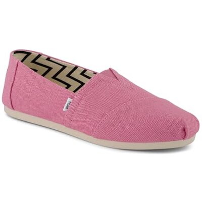 TOMS Mocassins plats Alpargata pour femme, toile Heritage rose rose, 37 EU, Toile Heritage Rose, 36.5 EU TOMS Mocassins plats Alpargata pour femme, toile Heritage rose rose, 37 EU, Toile Heritage Rose, 36.5 EU