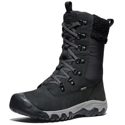 KEEN Greta Bottes hautes imperméables pour femme, noir 1, 37.5 EU KEEN Greta Bottes hautes imperméables pour femme, noir 1, 37.5 EU