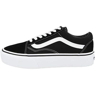 Vans Baskets à plateforme Old Skool pour femme, Noir et blanc Y28, 40.5 EU Vans Baskets à plateforme Old Skool pour femme, Noir et blanc Y28, 40.5 EU