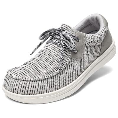 Bruno Marc Mocassins pour homme avec bout large et soutien de la voûte plantaire, antidérapants, décontractés, légers, respirants, confortables Bruno Marc Mocassins pour homme avec bout large et soutien de la voûte plantaire, antidérapants, décontractés, légers, respirants, confortables