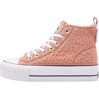 British Knights Kaya Mid Teddy Sneaker Femmes - Haut Rose - Chaussures British Knights Kaya Mid Teddy Sneaker Femmes - Haut Rose - Chaussures