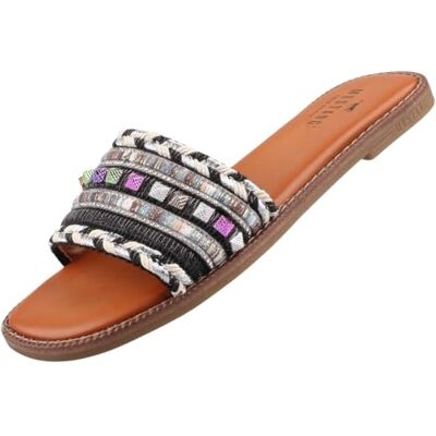 MUSTANG Mules pour femme 1519-703, Noir, 37 EU MUSTANG Mules pour femme 1519-703, Noir, 37 EU