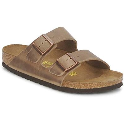 Birkenstock Arizona, Sandales pour les Hommes, Étroit, Marron Tabacco Brown, 46 EU Birkenstock Arizona, Sandales pour les Hommes, Étroit, Marron Tabacco Brown, 46 EU