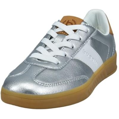 bugatti Baskets basses à lacets pour femme, Silver Cognac 1363, 39 EU bugatti Baskets basses à lacets pour femme, Silver Cognac 1363, 39 EU