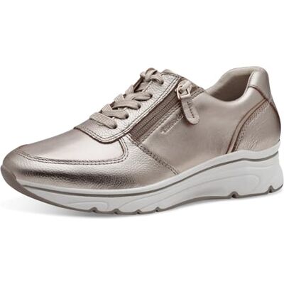 Tamaris Baskets basses pour femme, semelle intérieure amovible, or, 39 EU Tamaris Baskets basses pour femme, semelle intérieure amovible, or, 39 EU